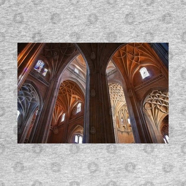 Spain. Segovia. Cathedral. Vaults. by vadim19